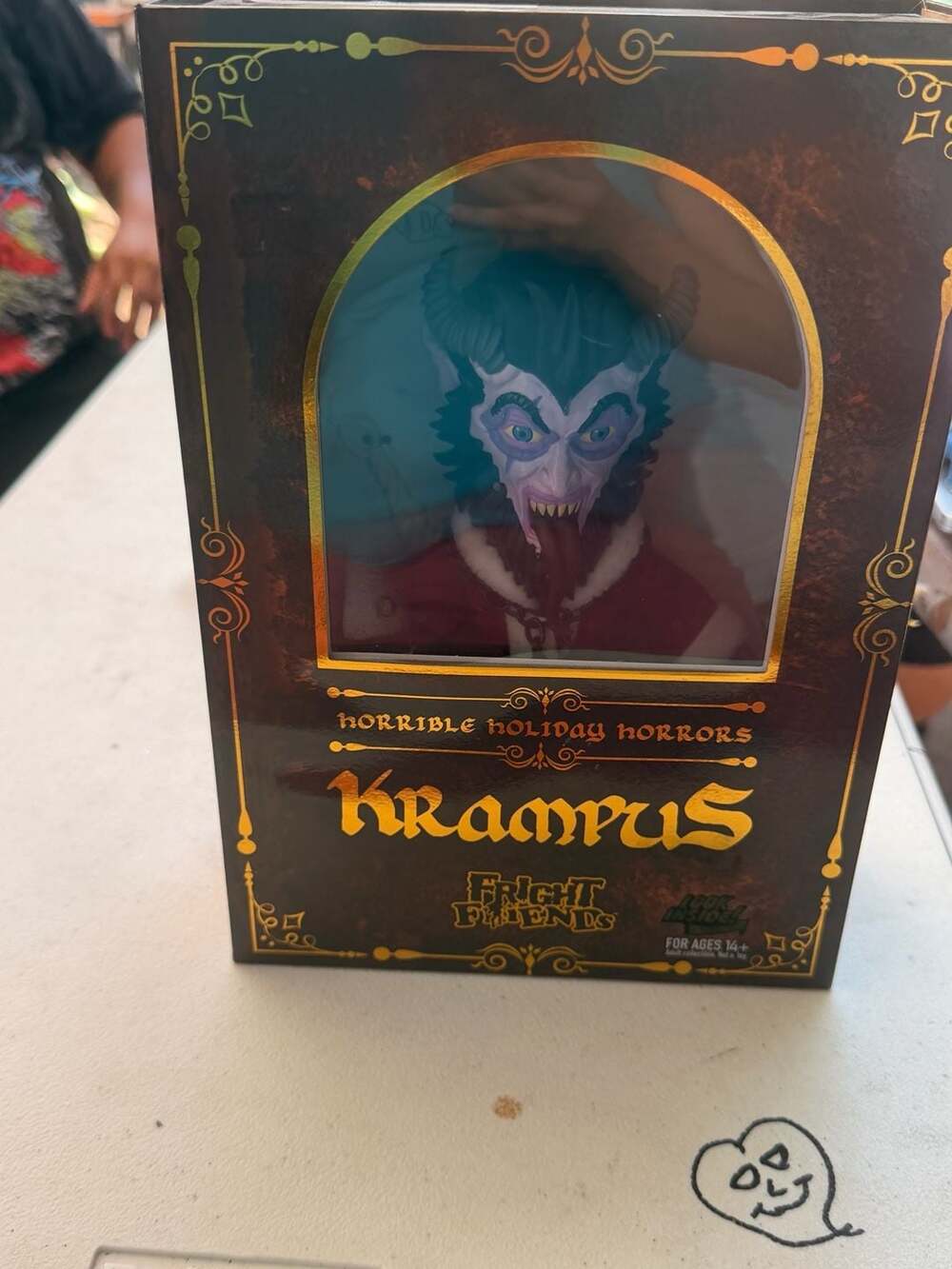 CultureFly KRAMPUS Figure + 2 Postcards FRIGHT FRIENDS Horrible Holiday Horrors